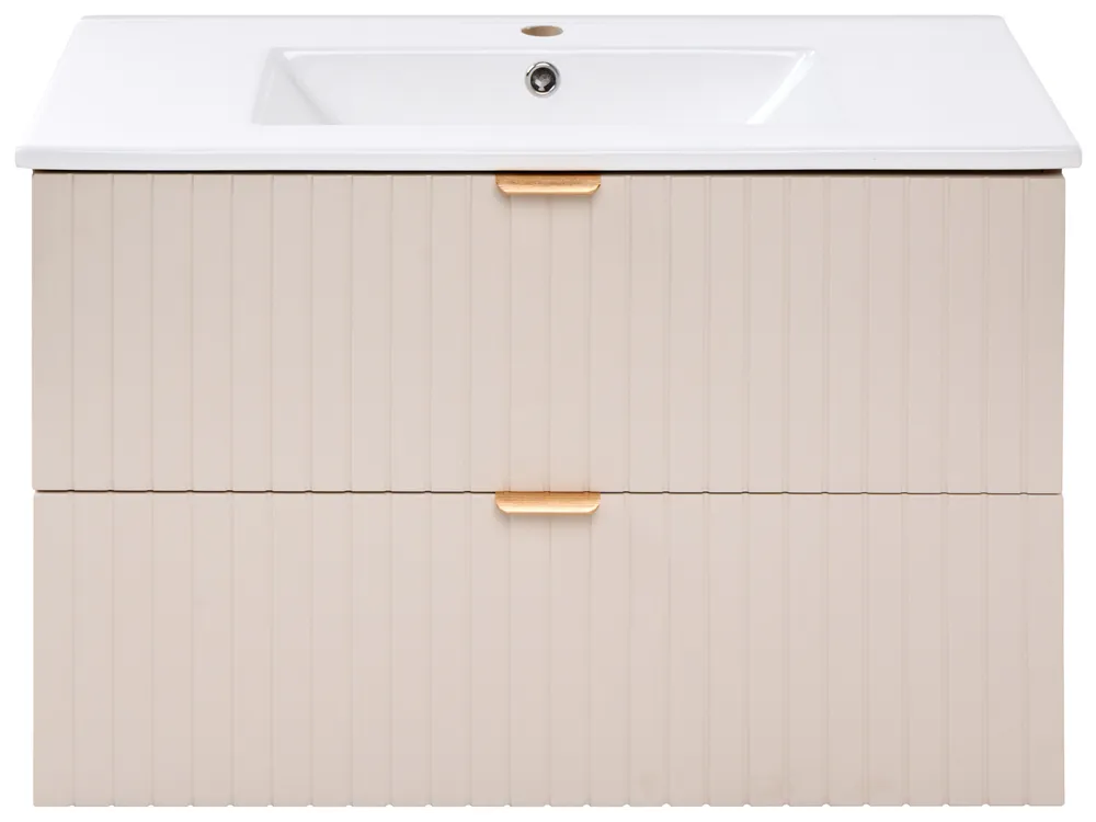 Seinäallaskaappi altaalla TOTORANI 80 cm Beige_1125555