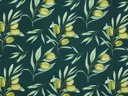 Set of 2 Garden Chair Replacement Fabrics CINE Dark Green_819460