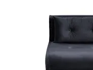 Single Sofa Bed VESTFOLD Velvet Black_851062