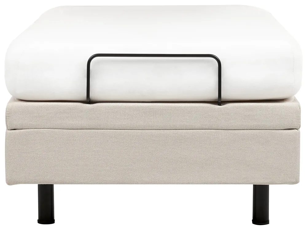 Ställbar säng utan huvudgavel  DUKE II 90 x 200 cm Ljusbeige_952186