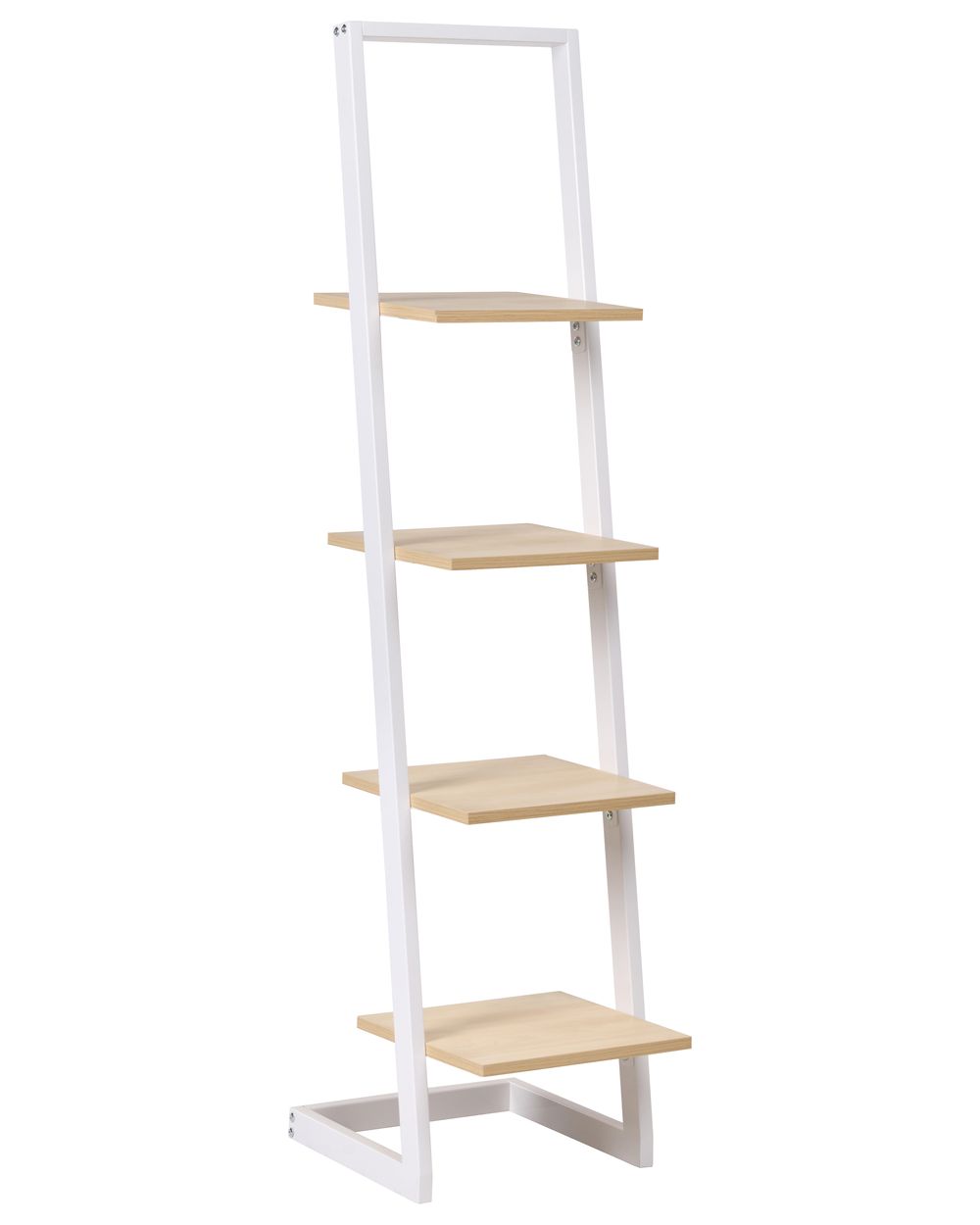 4 Tier Shelving Unit JOPLIN 143 cm White
