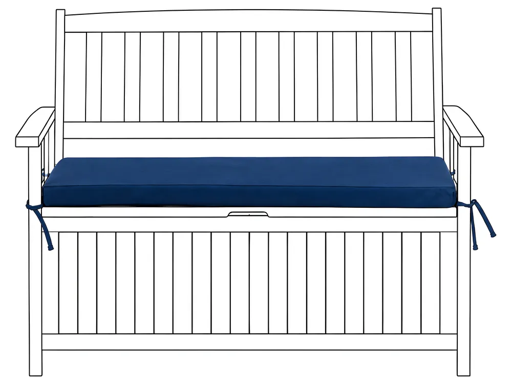 Bench Seat Pad Cushion SOVANA 108 x 45 cm Blue
