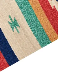 Rug MARGARA Multicolour 140 x 200 cm Kilim Cotton_869753