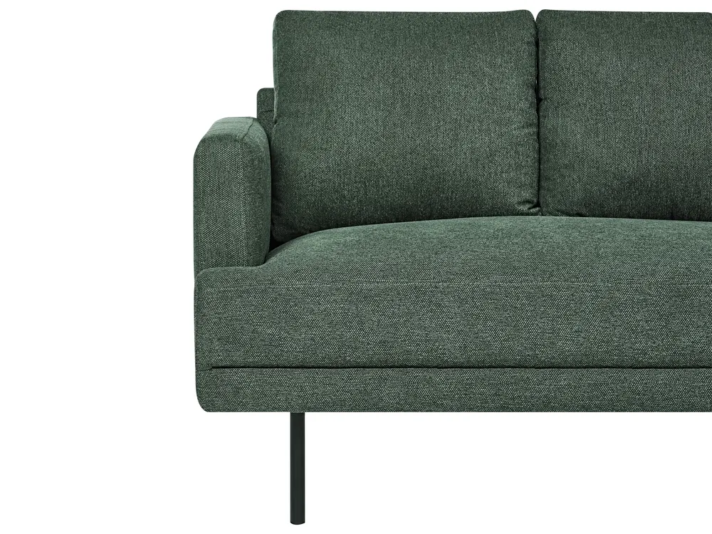Hjørnesofa 4-seters BREDA Mørkegrønn Venstrevendt_1069529