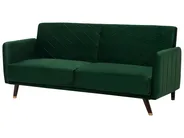 Sofa Bed 3 Seater SENJA Velvet Emerald Green_707281