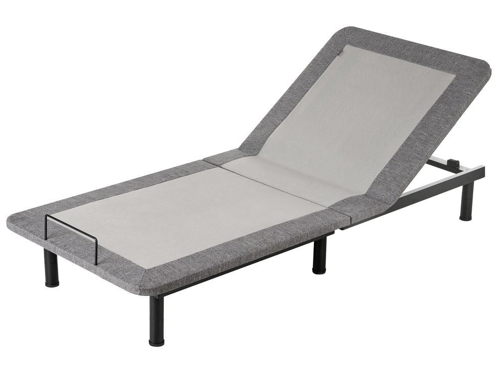 Elektriskt justerbar sängbotten BRUNOY 80 x 200 cm Grå