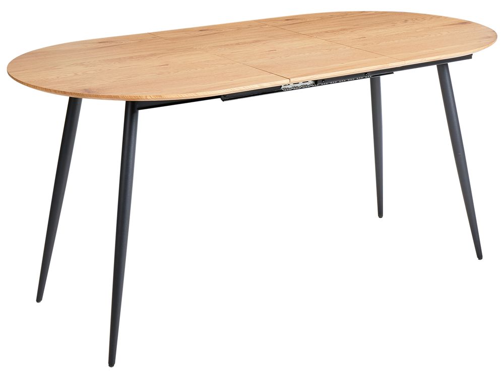 Uttrekkbart spisebord CLAVET Lysebrun 120/160 cm 80 cm
