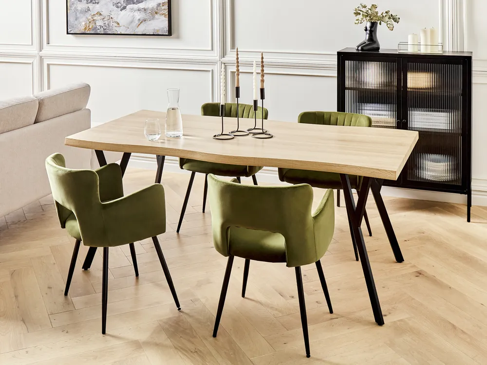 Dining Table ALTON Light Brown 180 cm 90 cm