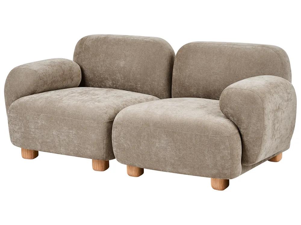 Modular Sofa 2 Seater AMLI Fabric Beige_1070223