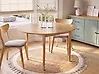Extending Dining Table ECHO Light Oak 107/137 cm 107 cm