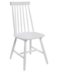 Set of 2 Dining Chairs BURBANK Wood White_714142
