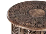 Side Table KUMALI Mango Wood Brown_857098