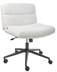 Desk Chair CATLIN Boucle White_1009921