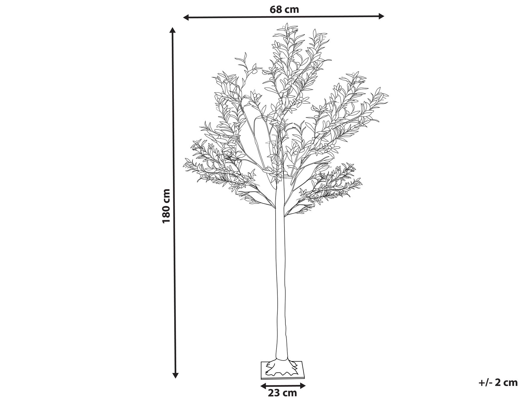Outdoor Decoration LED CELIONI 180 cm Tree Green_937855