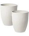 Kukkaruukkusetti 2 kpl CROTON 43 cm Luonnonvalkoinen
