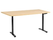 Työpöytä säädettävä DESTINAS 160 cm 72 cm Musta/vaaleanruskea_1000624
