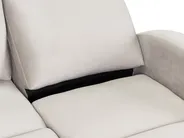 Manual Recliner Living Room Set 3 Seater VERDAL Velvet Beige_1081173