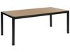 Garden Dining Table VERNIO 180 cm 90 cm Metal Brown/ Black