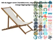 Sammenleggbar solstol ANZIO med erstatningsstoff Akasietre Lysebrun_860120