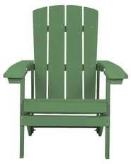 Garden Chair ADIRONDACK with Footstool Green_809552