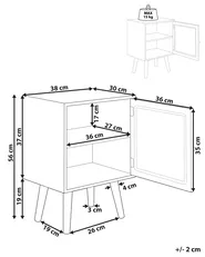 Bedside Table ALMO Light Paulownia_845567