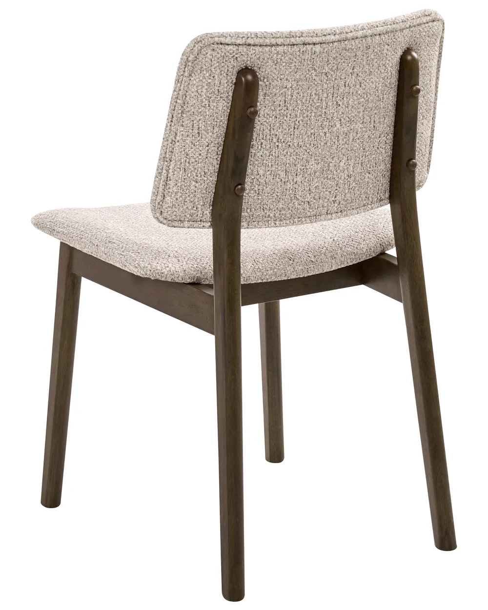 Set med 2 matstolar BLANE Bouclé Mörkbrun/ Taupe_1031611