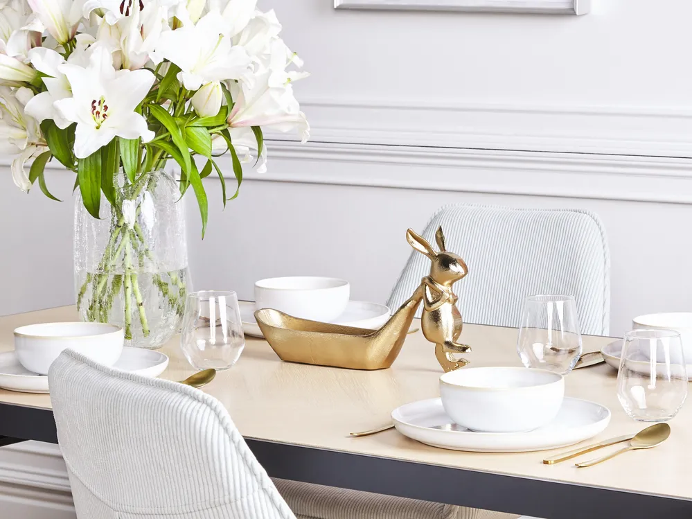 Trinket Dish Rabbit PROGO Metal Gold