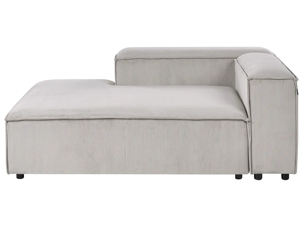 Modular Corner Sofa 5 Seater ARDAL Corduroy Taupe Left Hand_1011139
