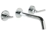 Wall Mounted Basin Mixer Tap ISHINCA Brass Silver_996036