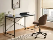 Home Office Desk ANDASTE 120 cm 60 cm Black_1044250