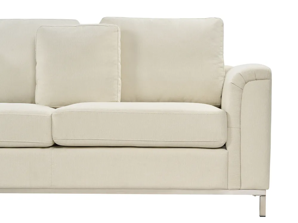 Corner Sofa 4 Seater OSLO Fabric Beige Right Hand_944642