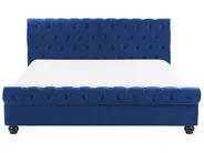 Bed Velvet AVALLON 180 x 200 cm (EU Super King) Navy Blue_729119