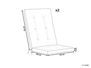 Set med 2 rygg-/sittdynor MAUI PREMIUM Off-White_1065087
