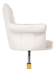 Desk Chair VELENCIA Velvet Off-White_1062224