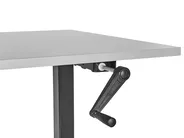 Työpöytä säädettävä DESTINES 120 cm 72 cm Harmaa/musta_898871