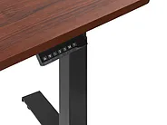 Kulmatyöpöytä sähkösäädettävä DESTIN 160 cm 110 cm Ruskea/musta Vasen_795440