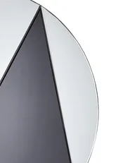 Wall Mirror TROUVILLE 80 cm 80 cm Black/ Gold_947167