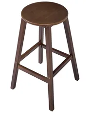 Set med 2 barstolar ANCELLE Bambu Mörkbrun_1048729