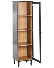 Glass Display Cabinet TINGLEDALE 40 cm Black_949926