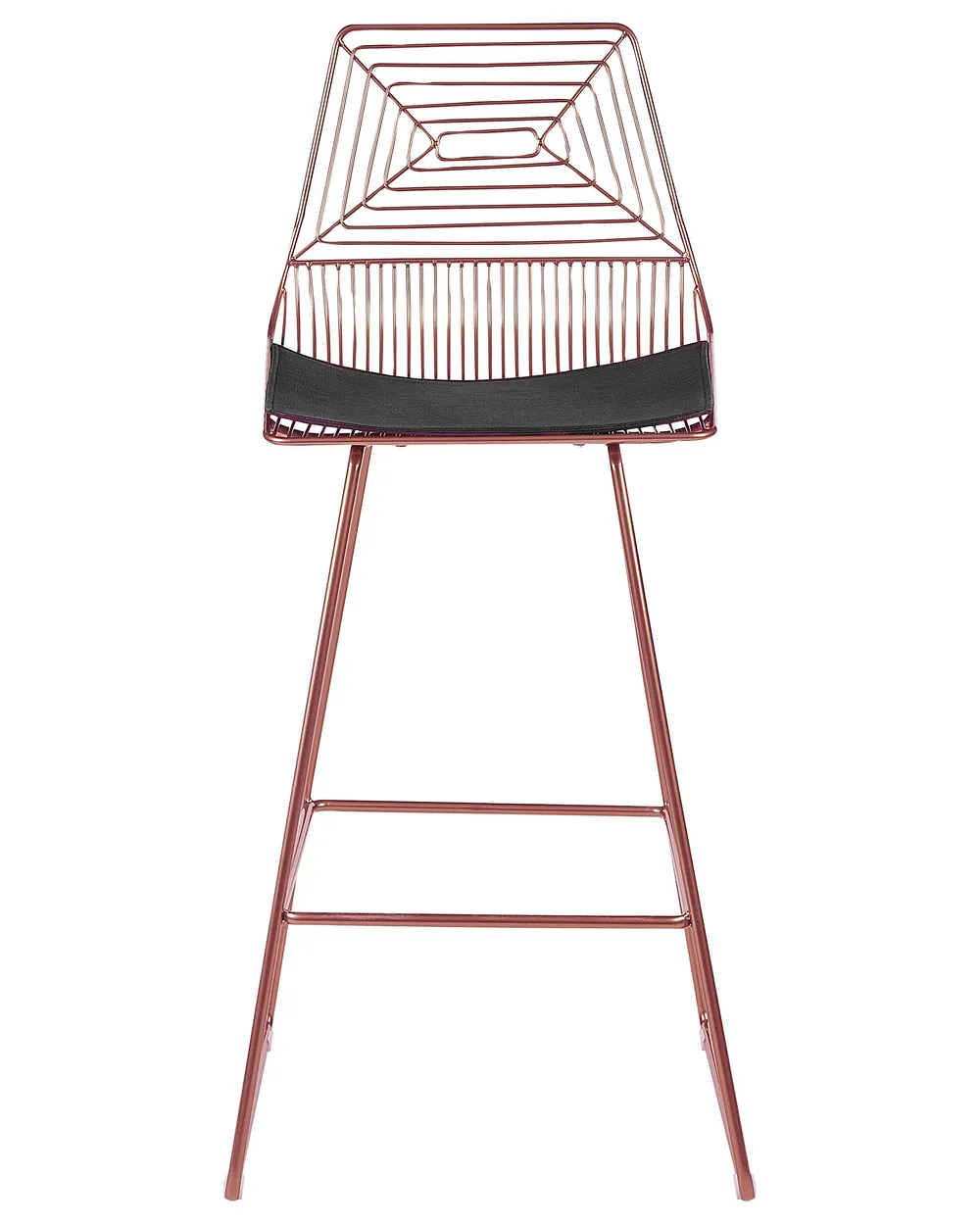 Set of 2 Bar Chairs BISBEE Metal Rose Gold_868495
