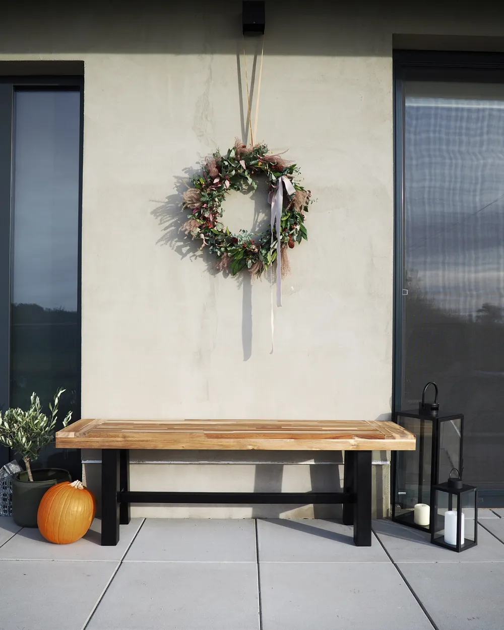 Garden Bench SCANIA 140 cm Acacia Wood Black_1036215