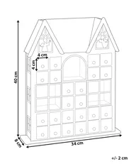 Julpynt LED FEMUND 40 cm Adventskalender Vit_1016865