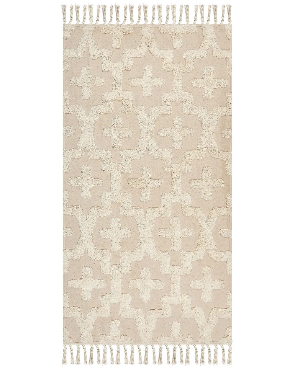 Matto ITANAGAR Beige 80 x 150 cm Puuvilla_849108