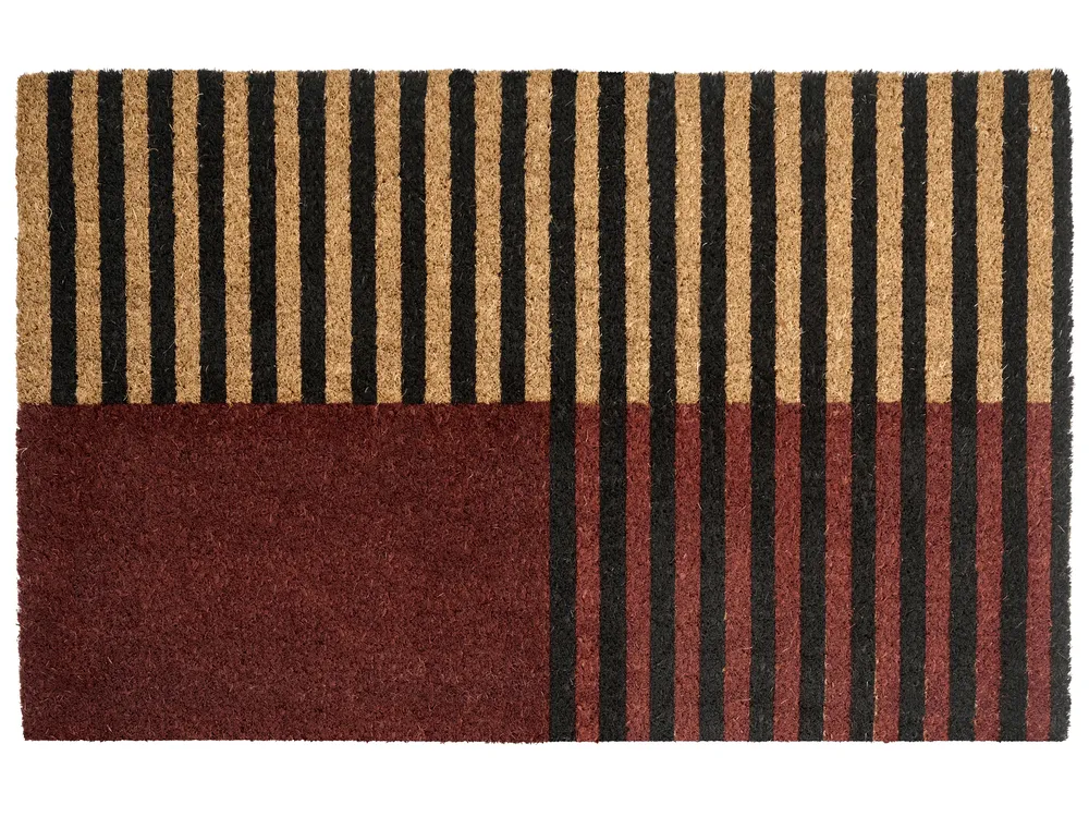 Doormat TUKSUK Brown/ Beige 50 x 80 cm Coir