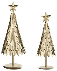 Koristesetti 2 kpl KEMIJOKI 41/48 cm Joulukuusi Kulta_1156604