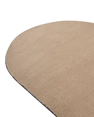 Matta med lång lugg DEMRE Sandbeige 160 x 230 cm_1076879
