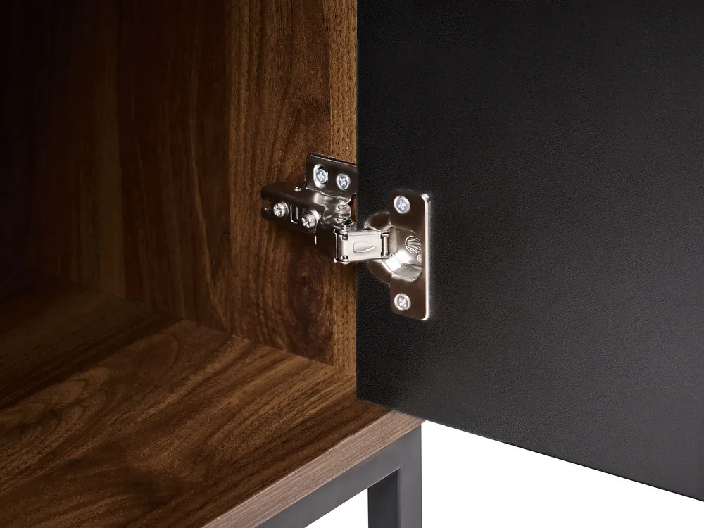 Wine Cabinet CARAQUET Dark Brown_1023651