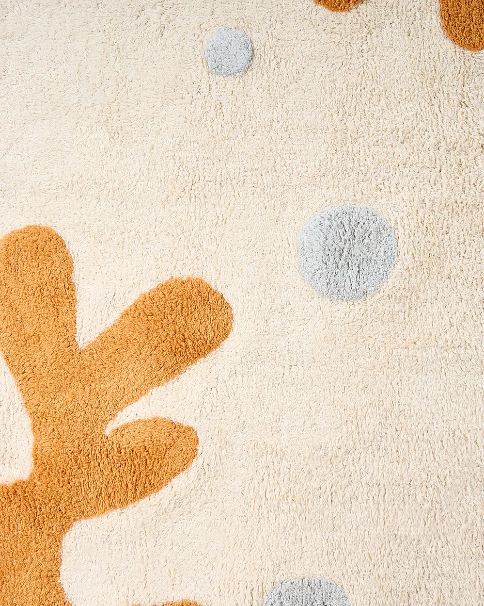 Barneteppe JAJPUR  Lys beige 140 x 200 cm Bomull_1155050