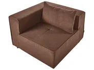 Modular Sofa 2 Seater AXEBO Boucle Brown_1075862