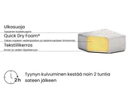 Aurinkotuoli pehmusteella AMELIA kallistettava Metalli Vaaleanbeige_992348